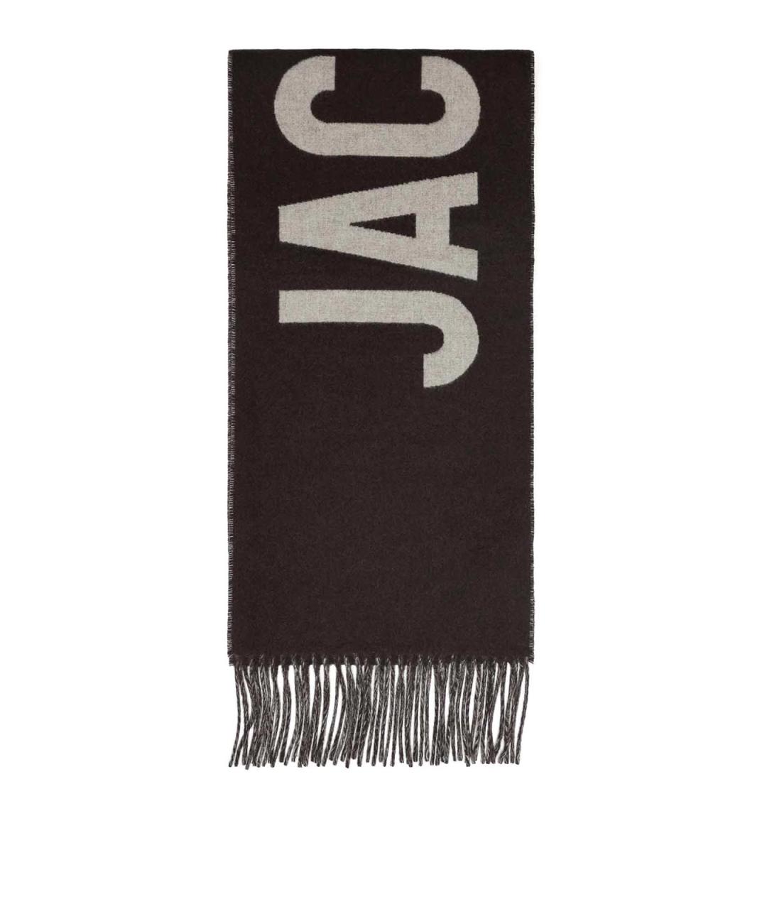 JACQUEMUS Коричневый шерстяной шарф, фото 1