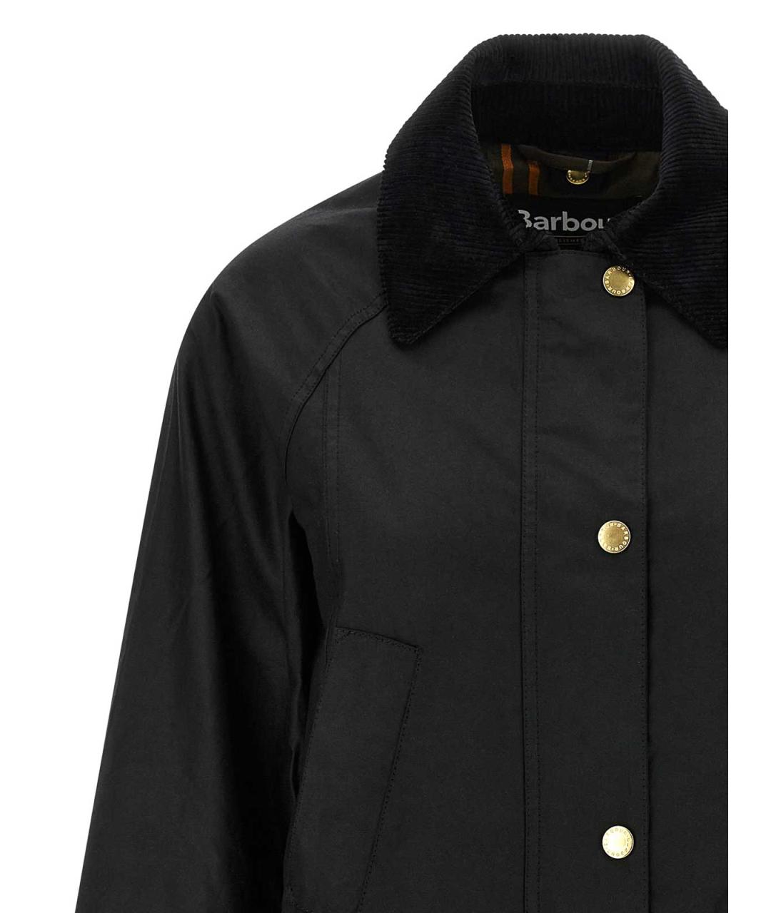 BARBOUR Черная хлопковая куртка, фото 3