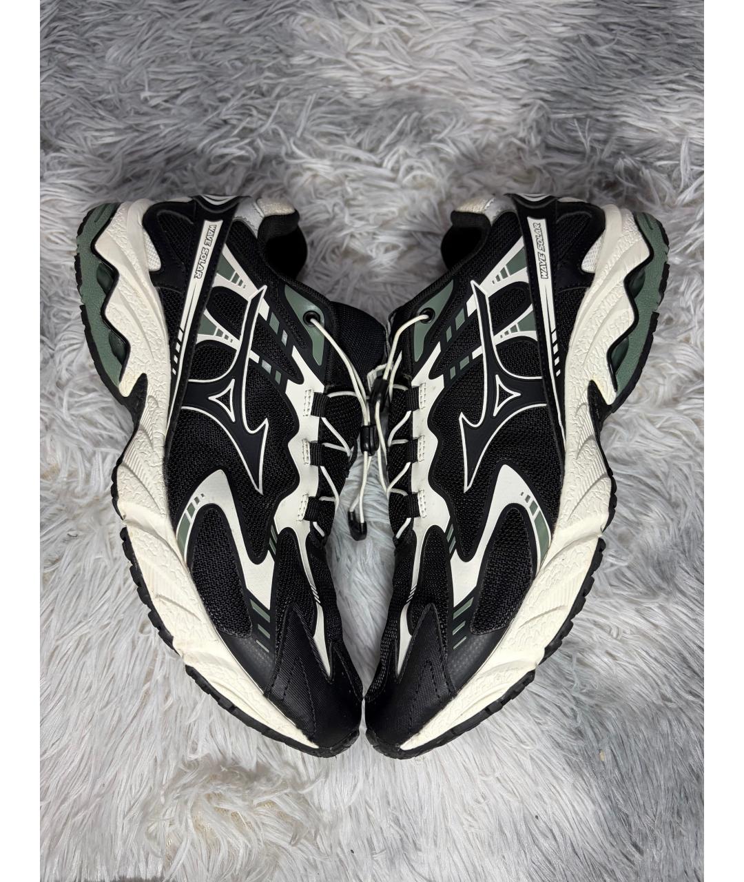 MIZUNO Черные текстильные низкие кроссовки / кеды, фото 3