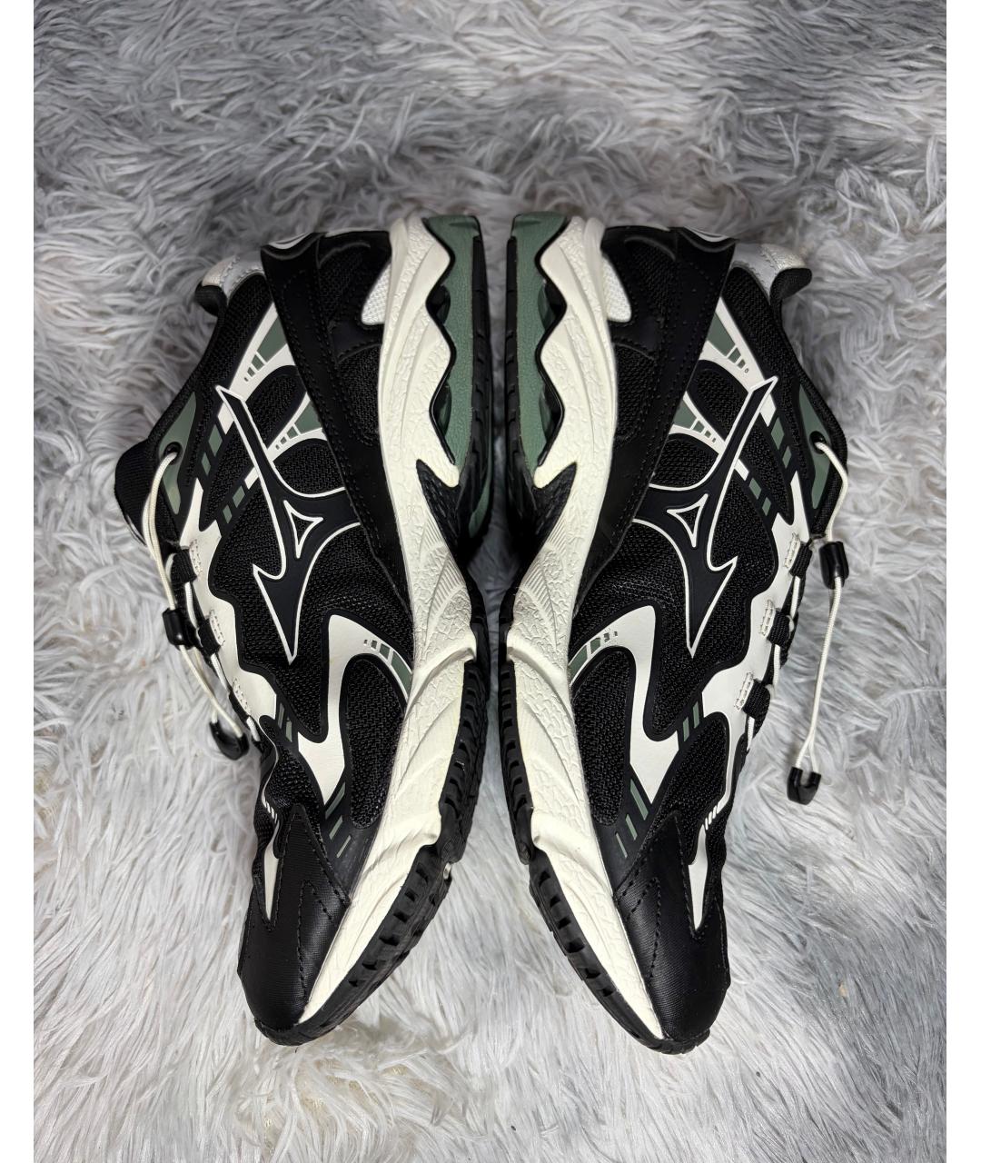 MIZUNO Черные текстильные низкие кроссовки / кеды, фото 4