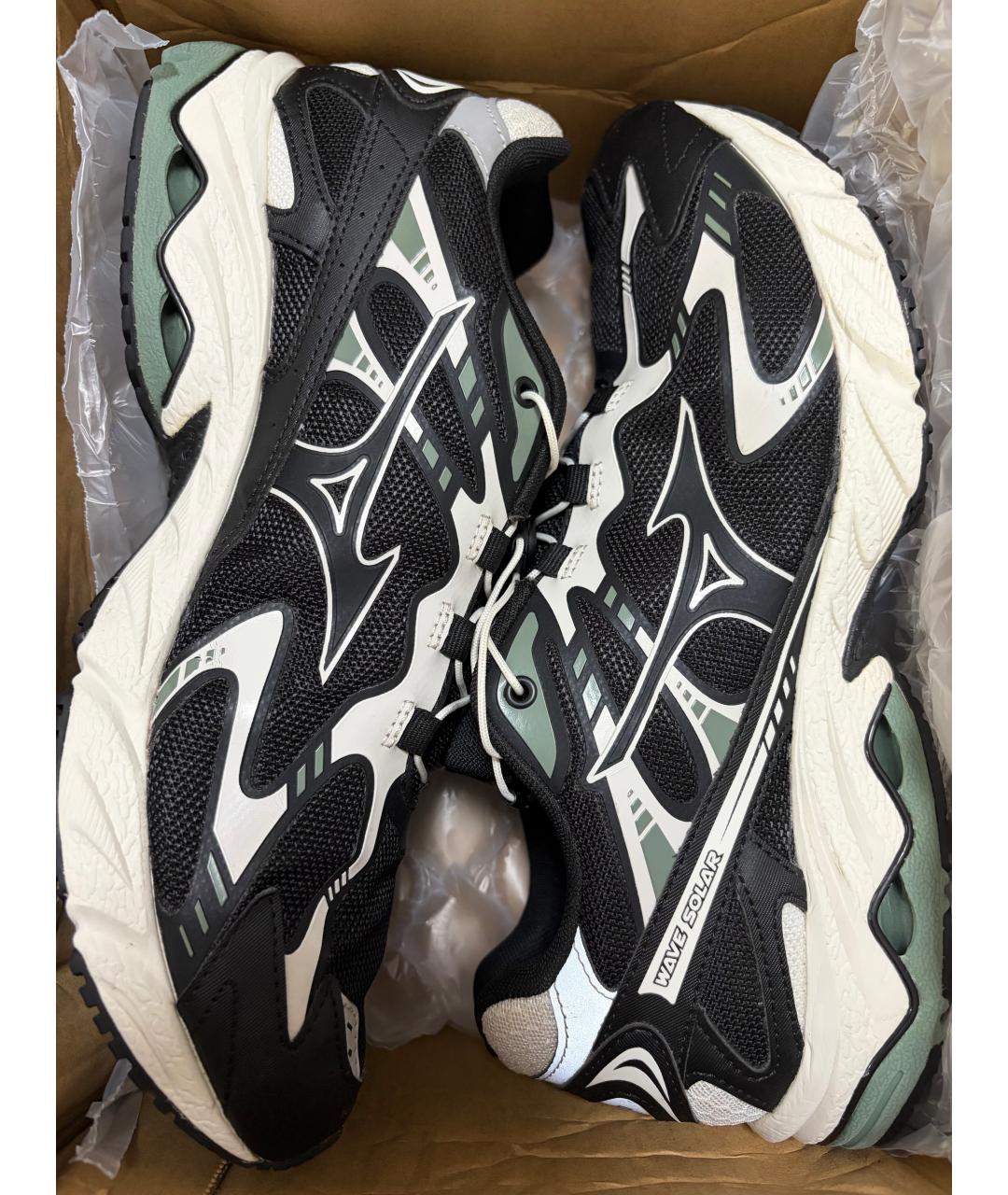 MIZUNO Черные текстильные низкие кроссовки / кеды, фото 7