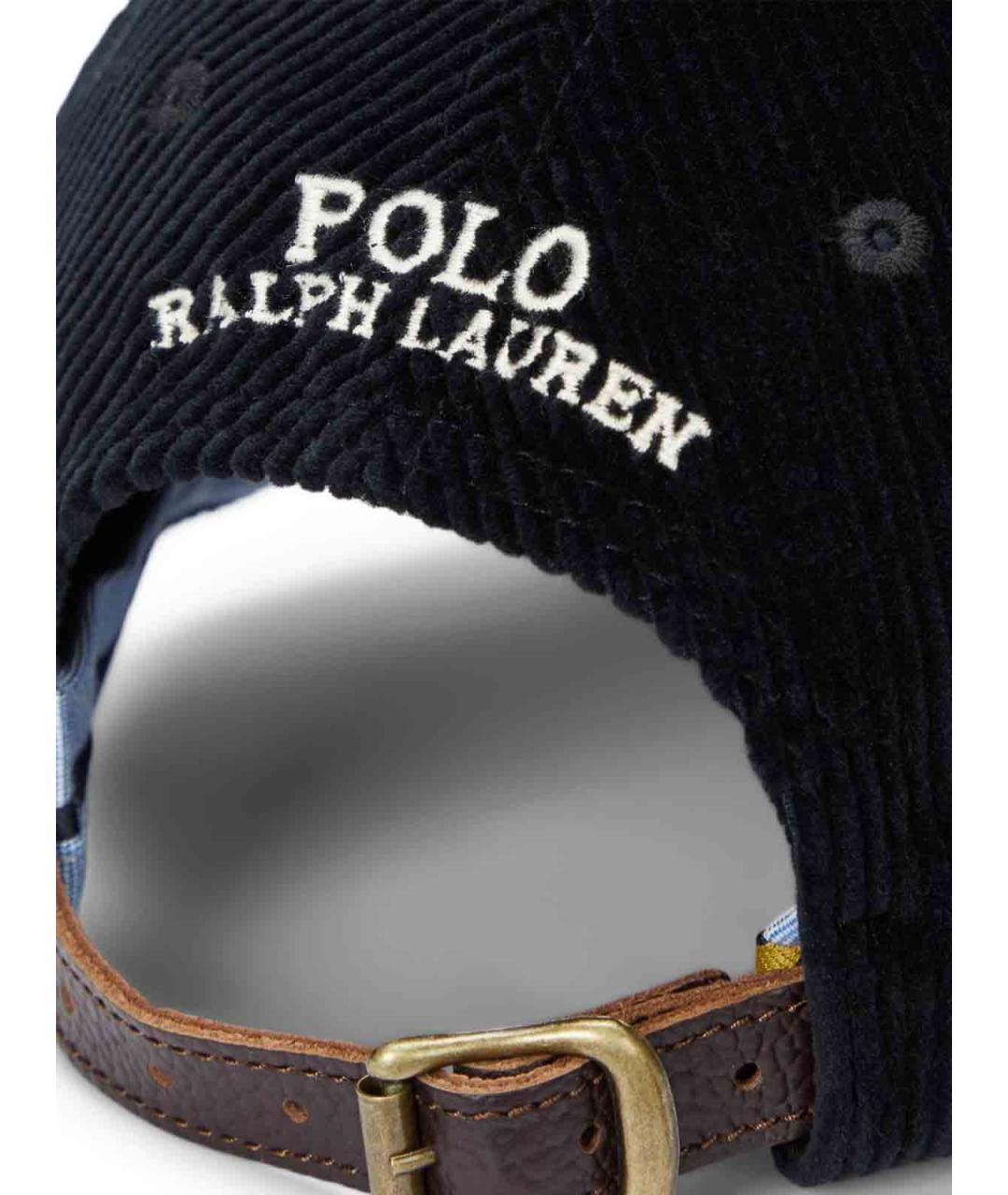 RALPH LAUREN Синяя хлопковая кепка/бейсболка, фото 3
