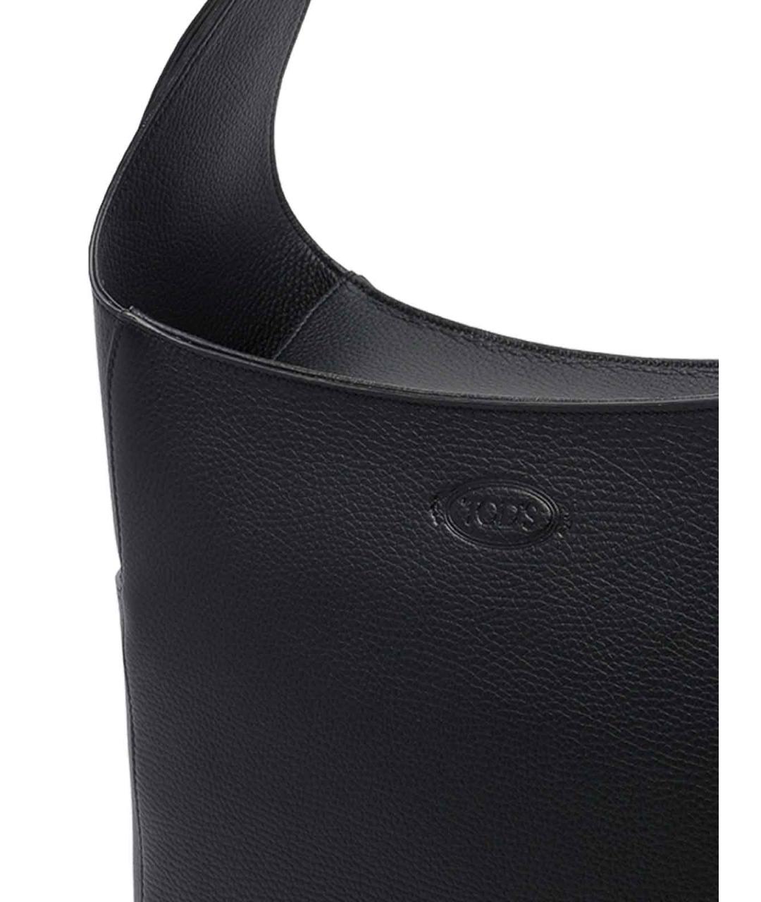 TOD'S Черная кожаная сумка на плечо, фото 4