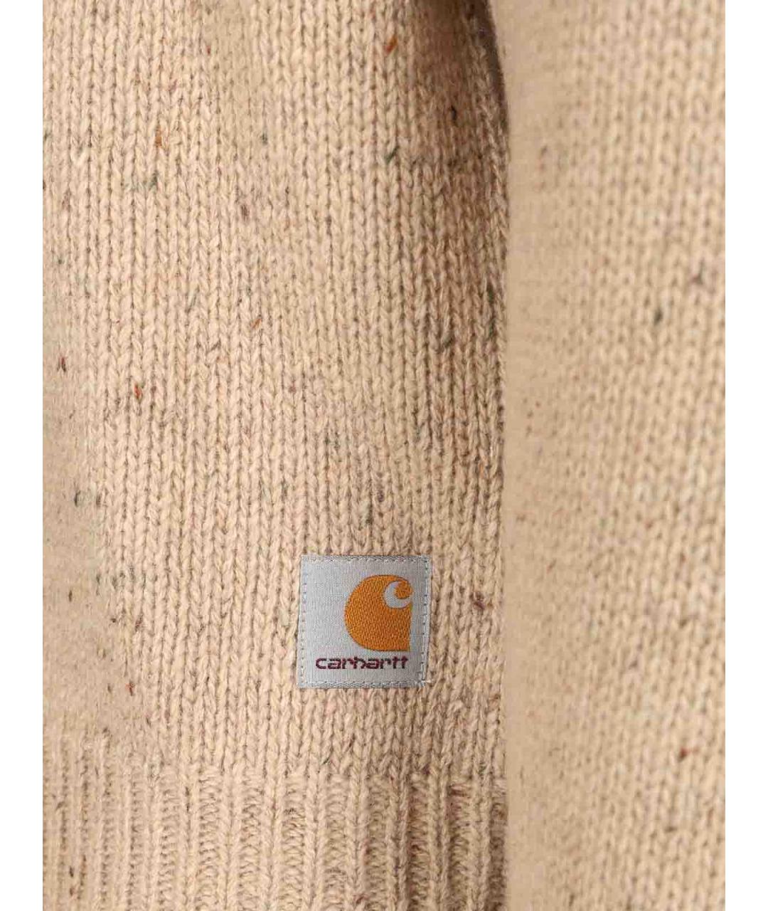 CARHARTT Бежевый хлопковый джемпер / свитер, фото 4