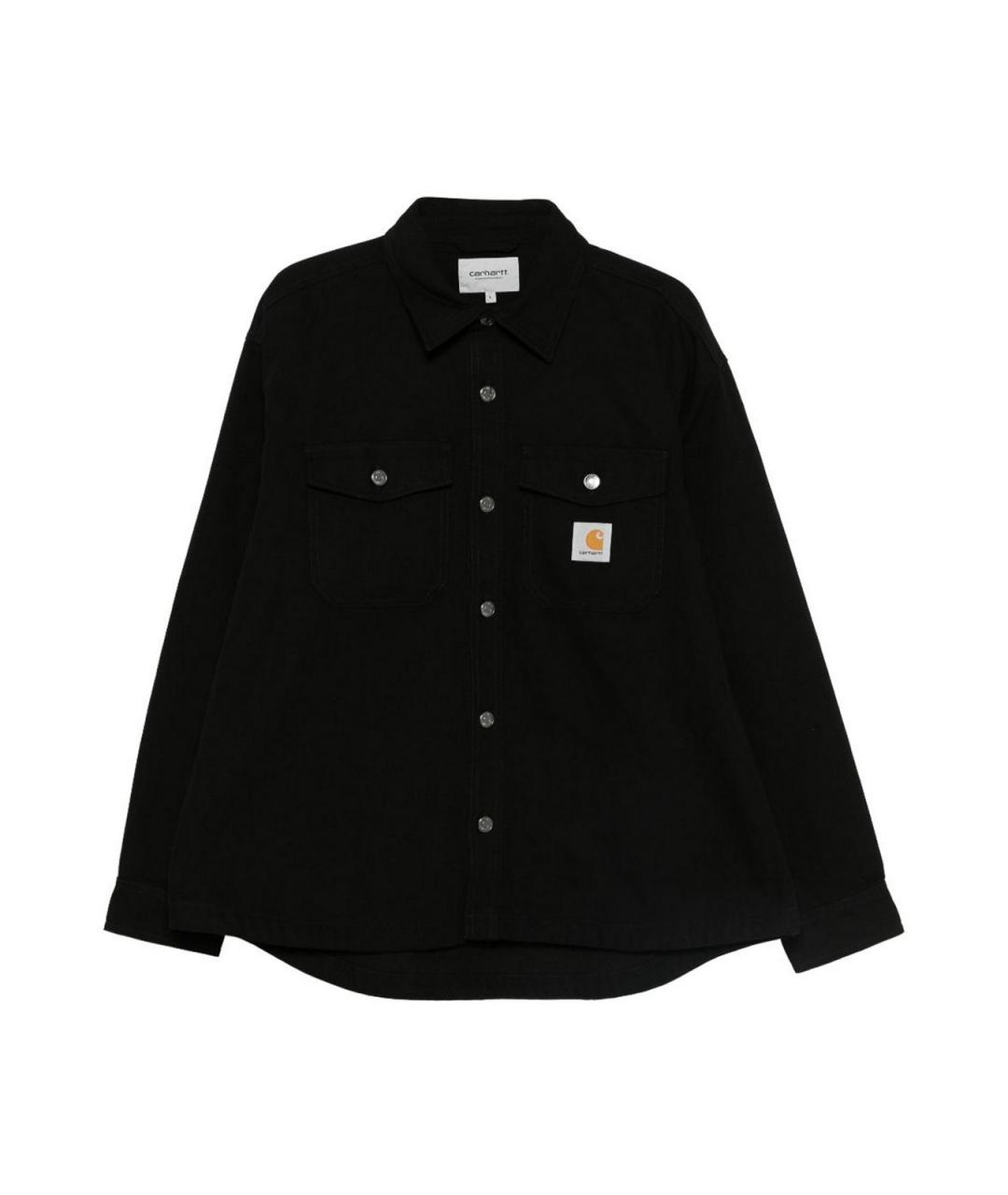 CARHARTT Черная хлопковая кэжуал рубашка, фото 1