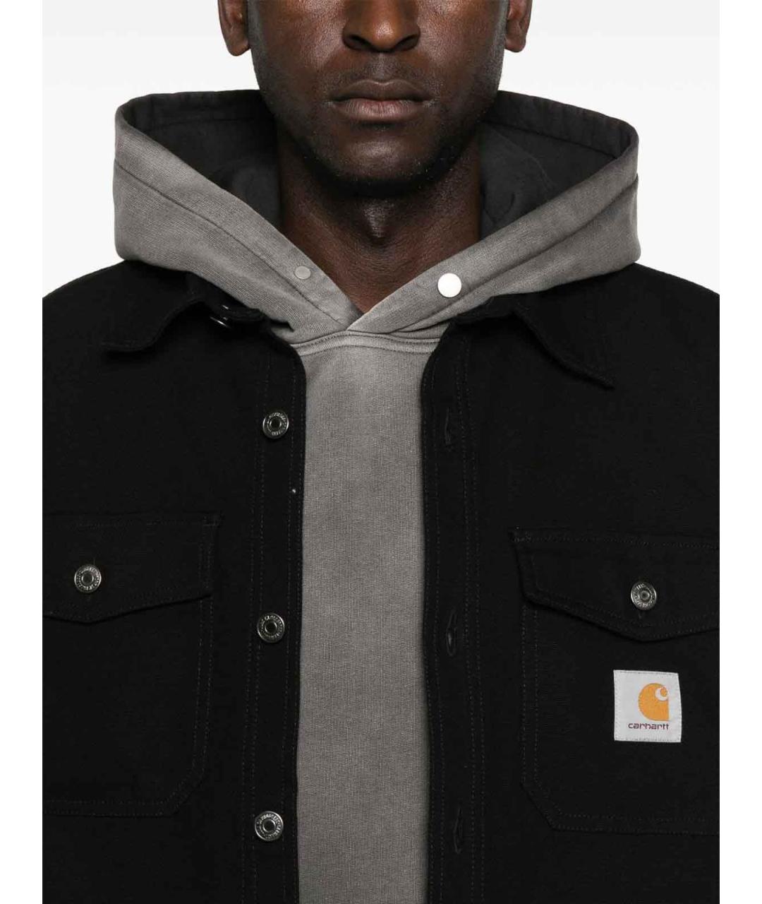 CARHARTT Черная хлопковая кэжуал рубашка, фото 5
