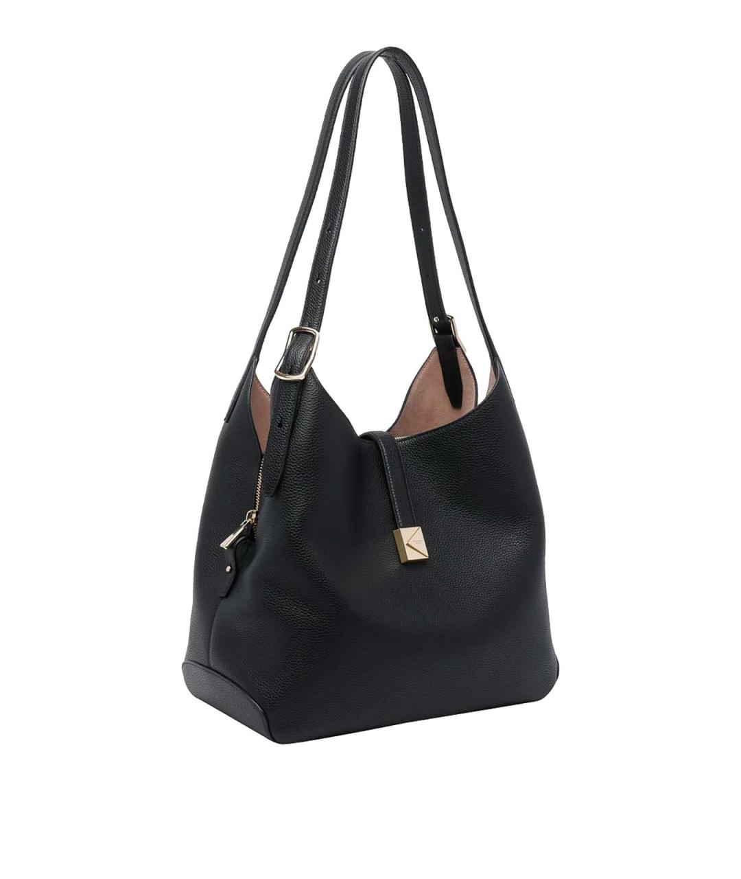 KATE SPADE Черная кожаная сумка с короткими ручками, фото 2