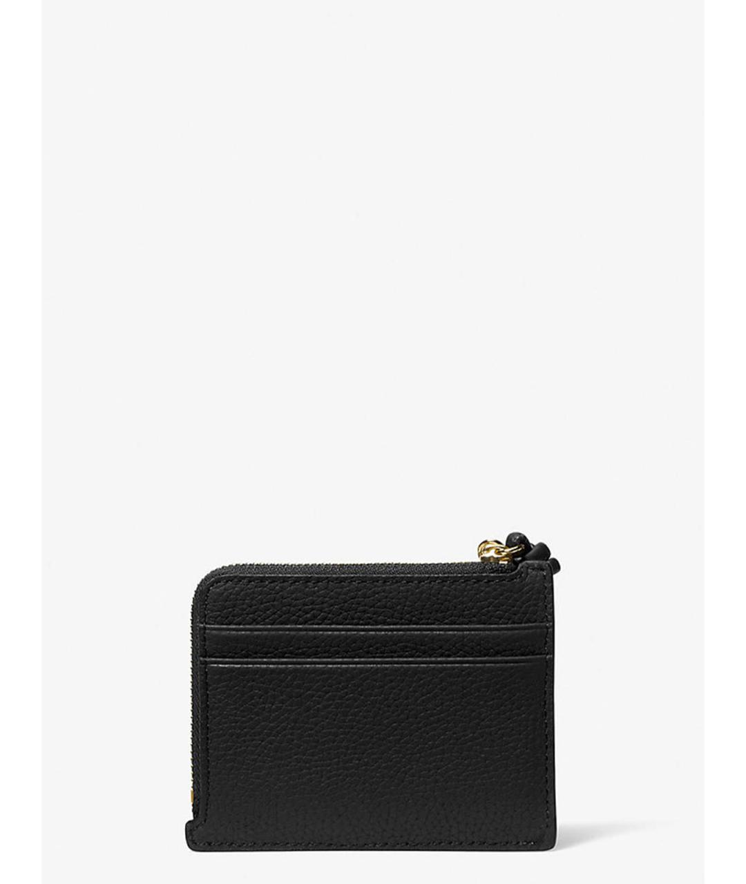 MICHAEL KORS Черный кожаный кошелек, фото 2