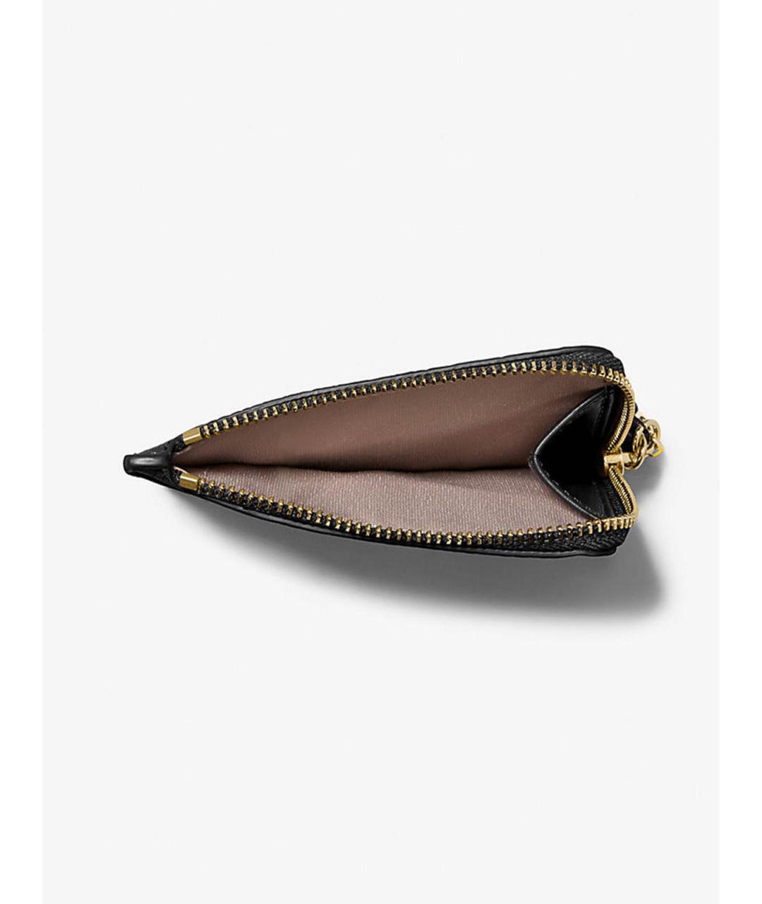 MICHAEL KORS Черный кожаный кошелек, фото 3