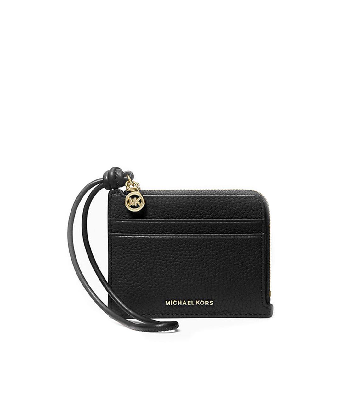 MICHAEL KORS Черный кожаный кошелек, фото 1