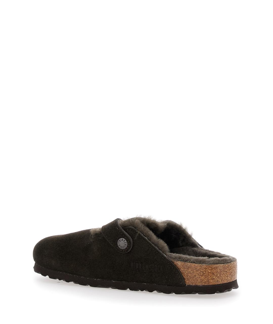 BIRKENSTOCK Коричневые замшевые мюли, фото 3