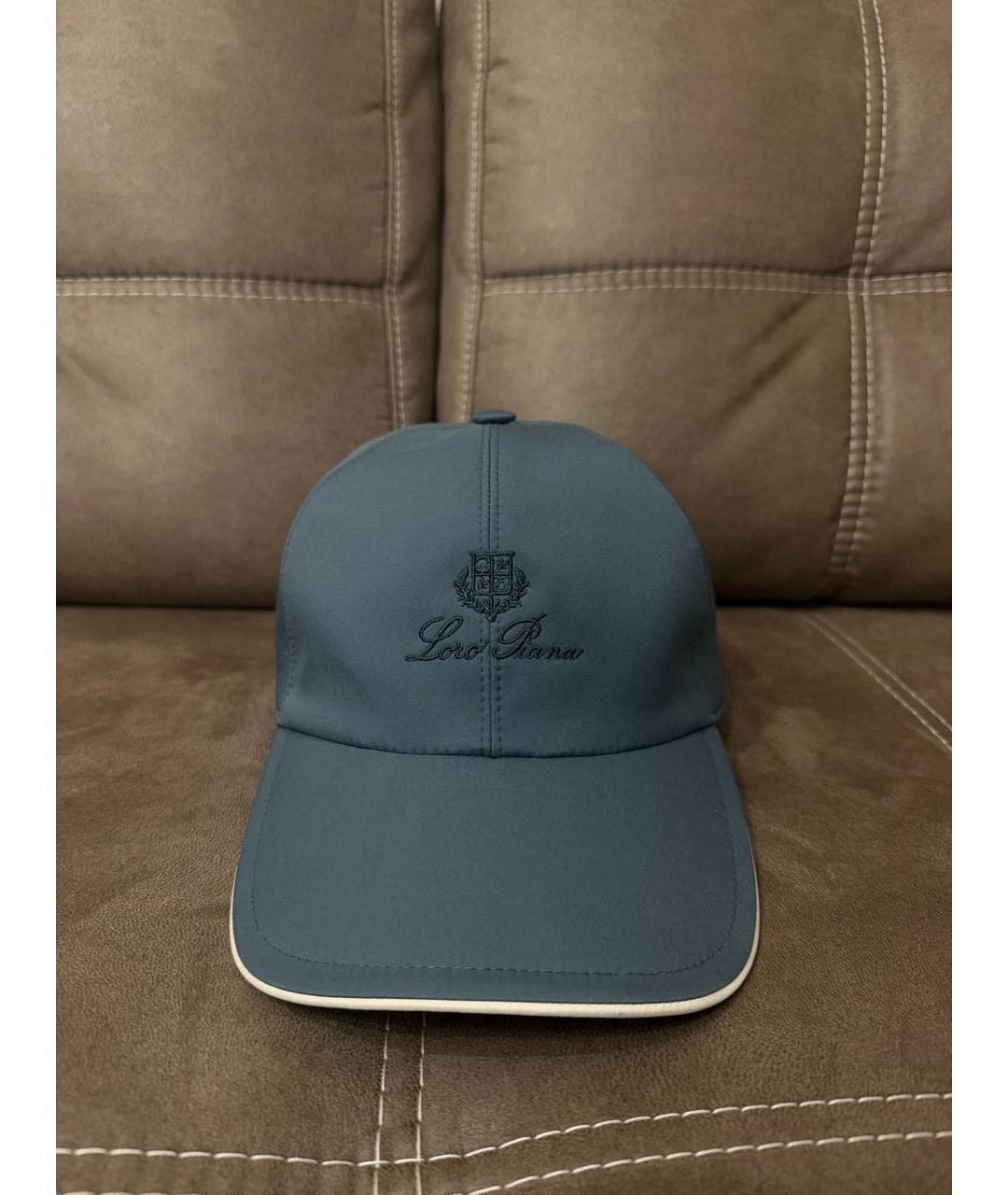 LORO PIANA Темно-синяя кепка/бейсболка, фото 5