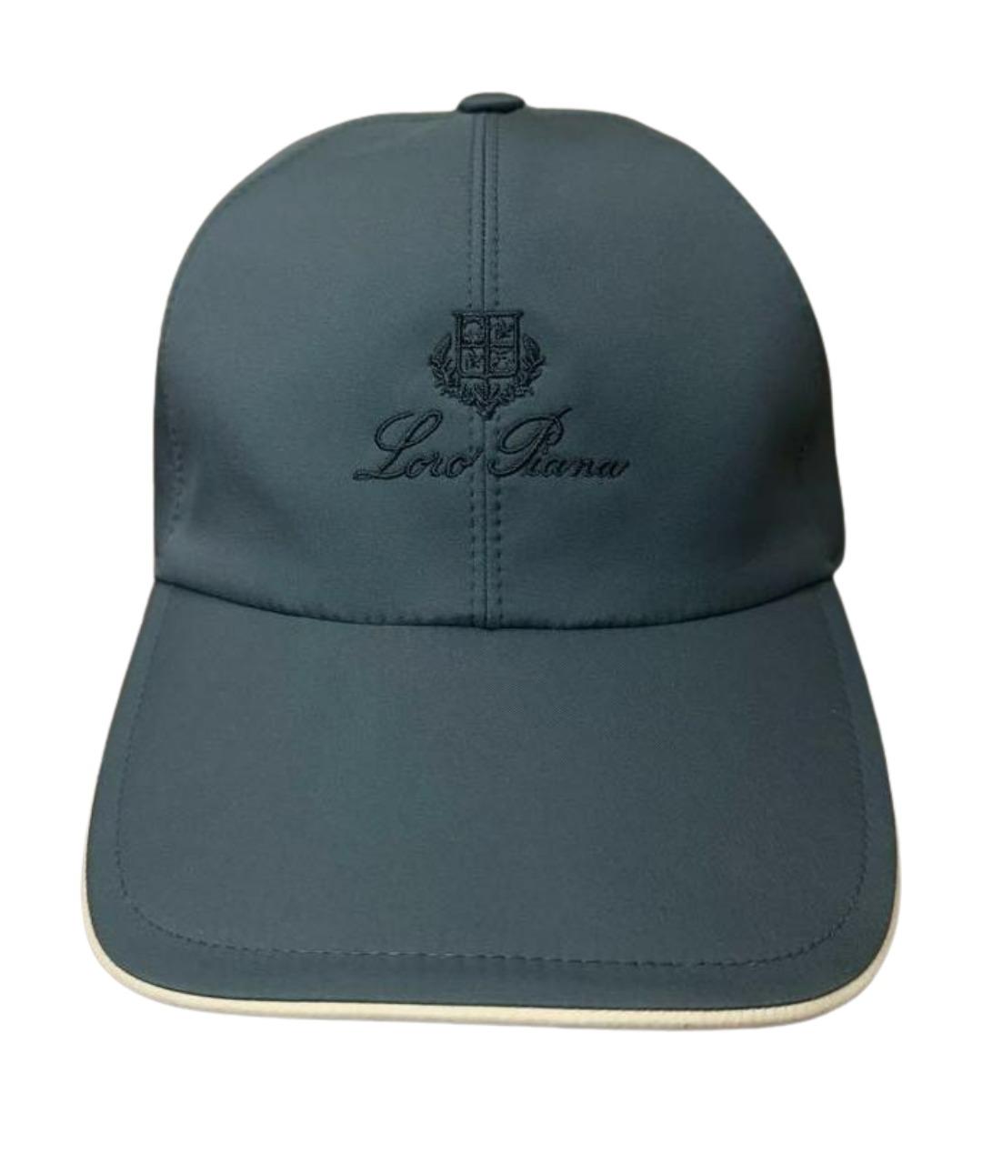 LORO PIANA Темно-синяя кепка/бейсболка, фото 1