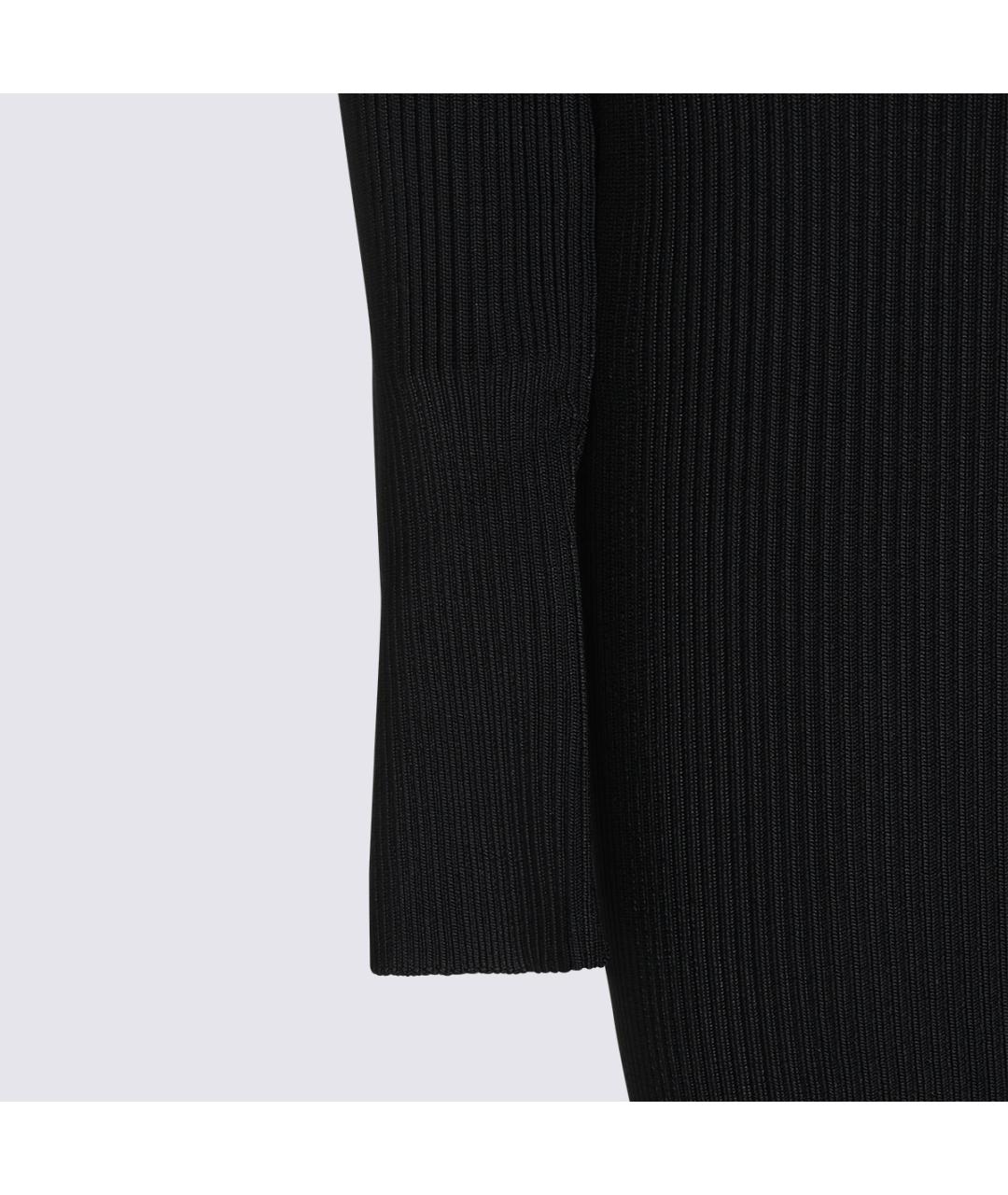 BALENCIAGA Черное вискозное повседневное платье, фото 5