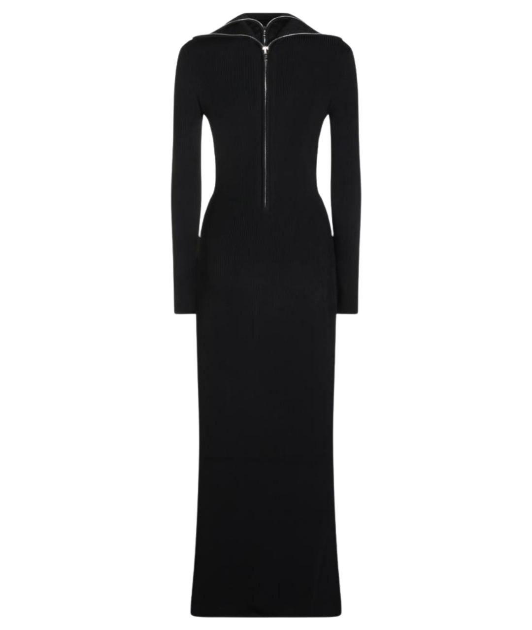 BALENCIAGA Черное вискозное повседневное платье, фото 1