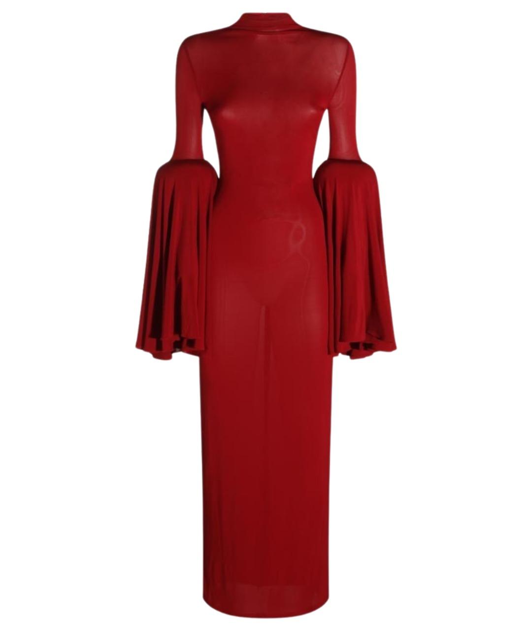 JEAN PAUL GAULTIER Бордовое платье, фото 1