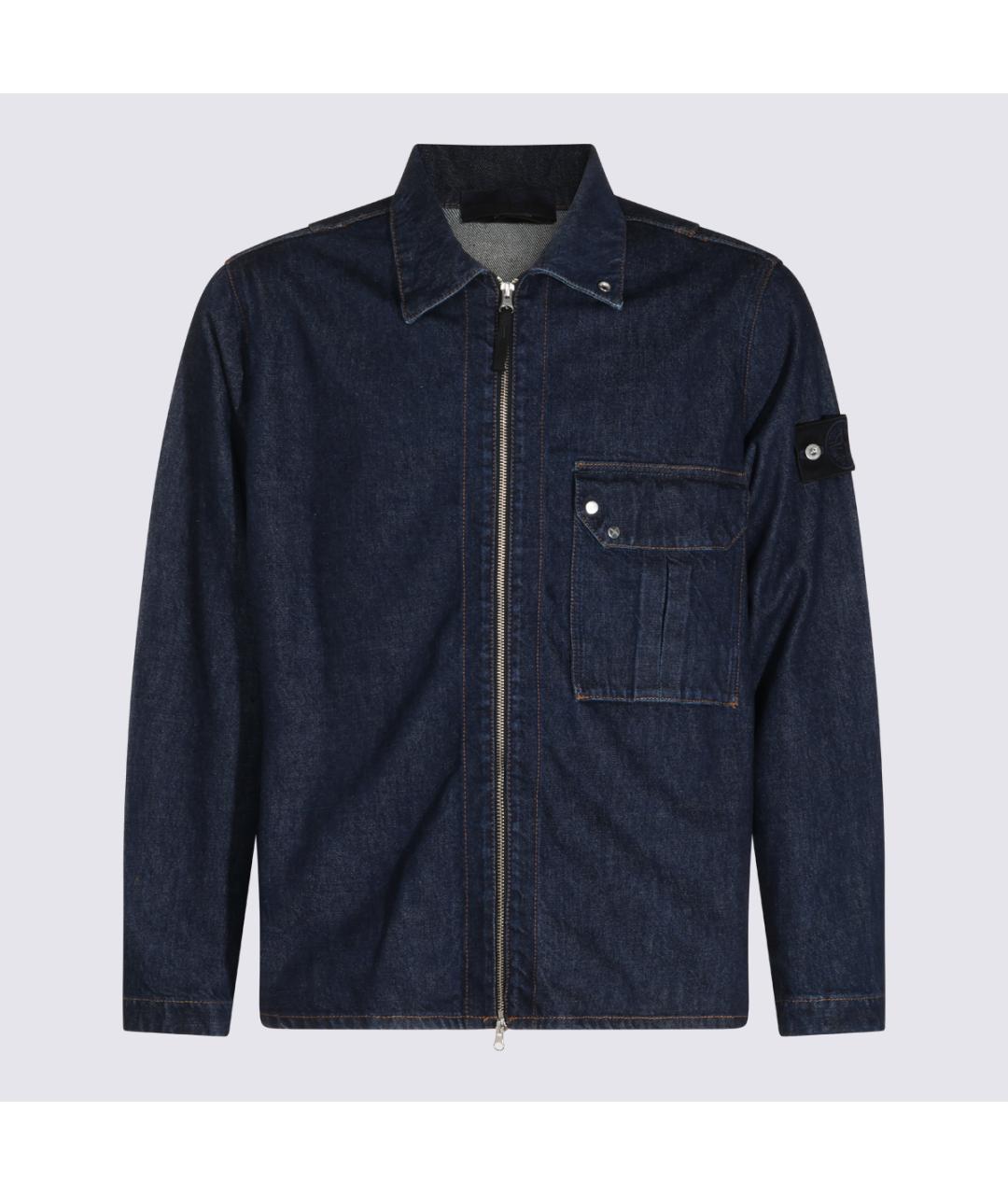 STONE ISLAND Синяя хлопковая куртка, фото 6