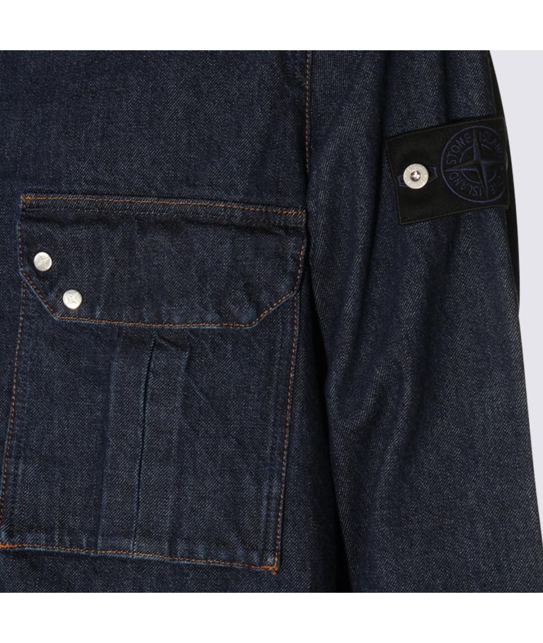 STONE ISLAND Синяя хлопковая куртка, фото 3