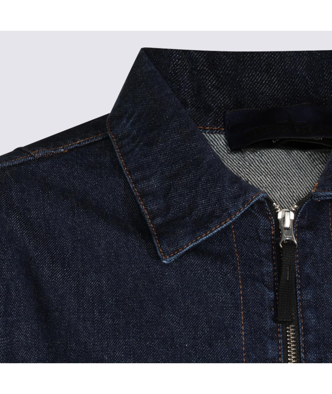 STONE ISLAND Синяя хлопковая куртка, фото 4