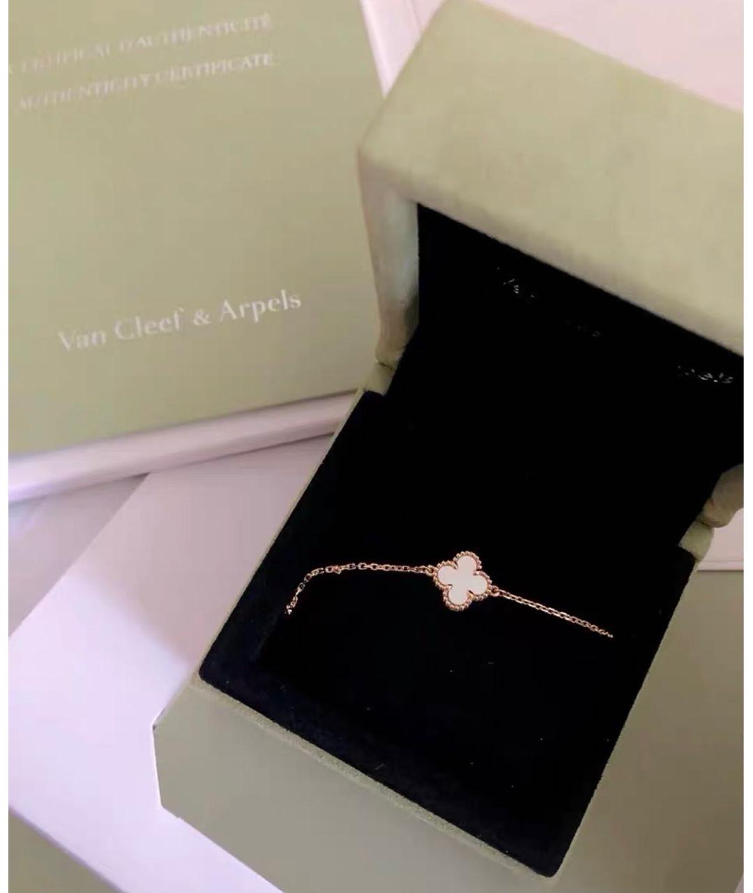 VAN CLEEF & ARPELS Белый браслет из желтого золота, фото 2