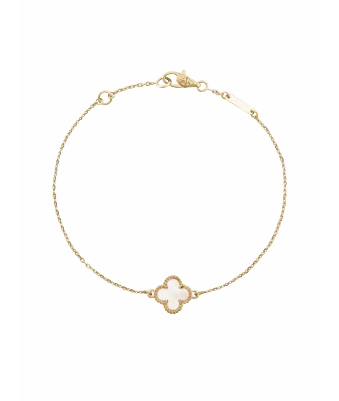 VAN CLEEF & ARPELS Белый браслет из желтого золота, фото 1