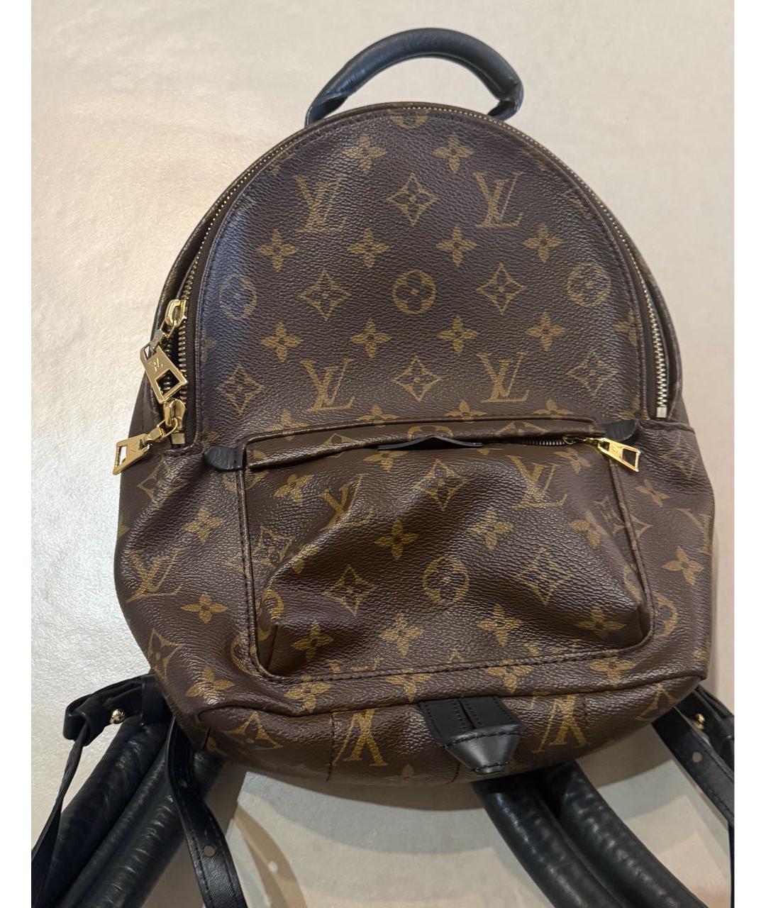 LOUIS VUITTON Коричневый рюкзак из канвы, фото 5