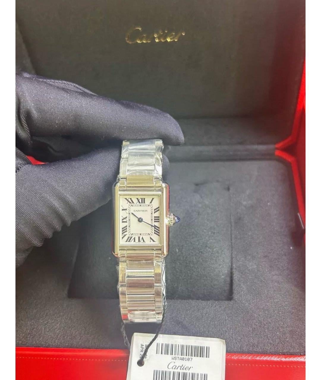 CARTIER Серебряные часы, фото 7