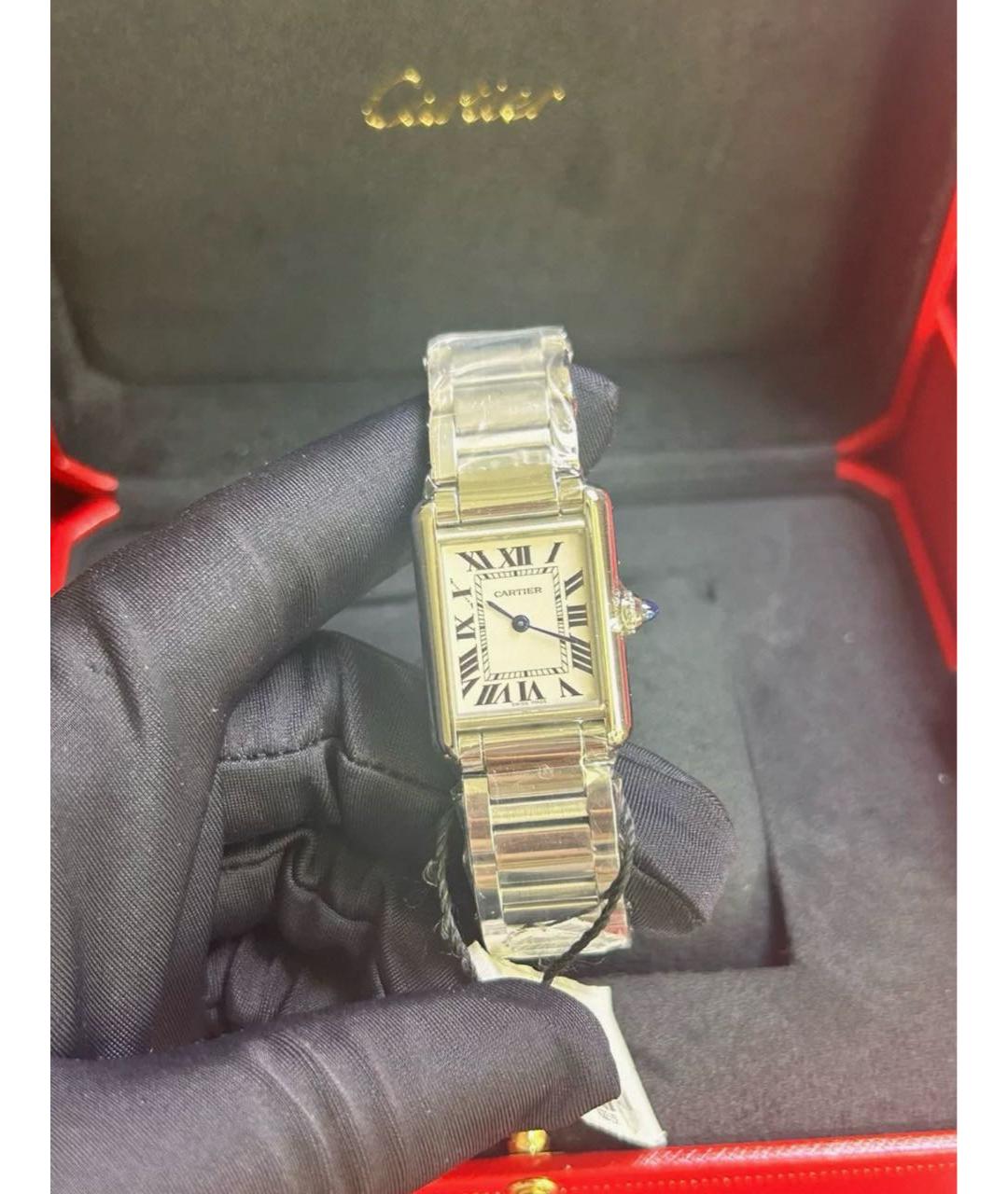 CARTIER Серебряные часы, фото 4