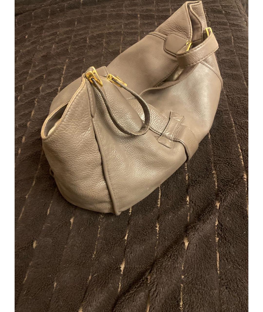 GUCCI Коричневая кожаная сумка тоут, фото 3