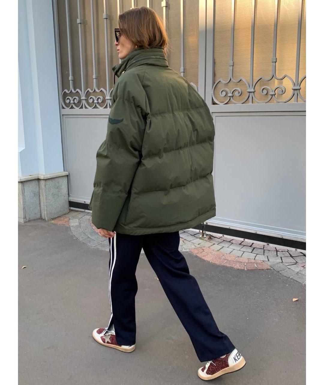 Ami Paris Темно-синие хлопковые брюки широкие, фото 5