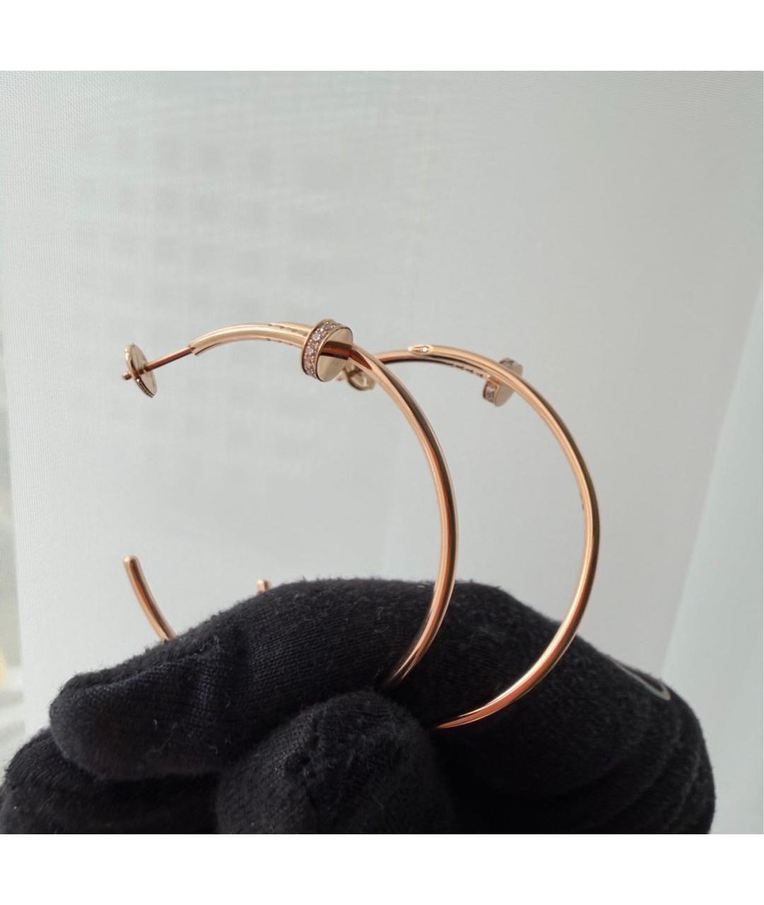 CARTIER Золотые серьги из розового золота, фото 4