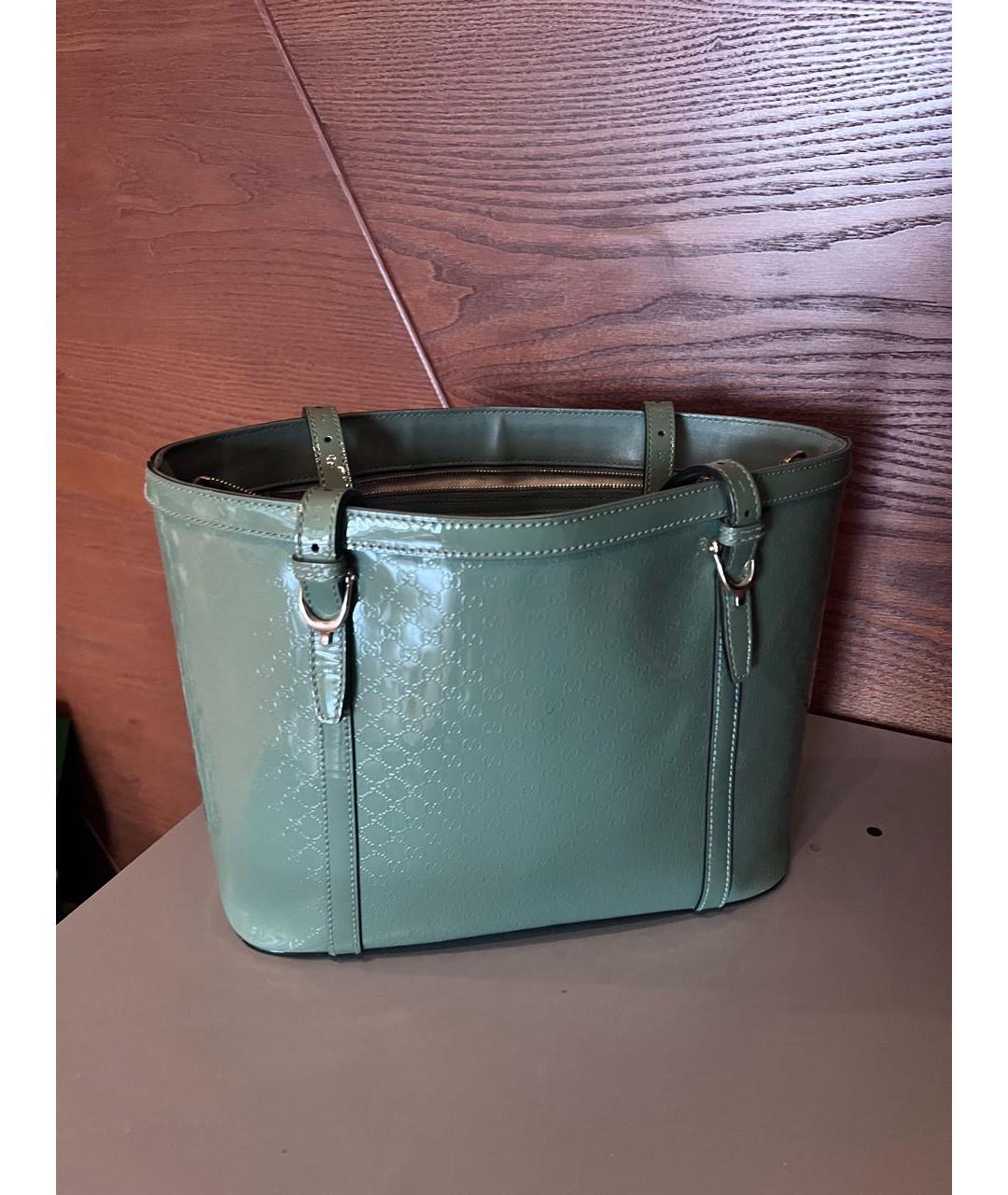 GUCCI Сумка тоут из лакированной кожи, фото 2
