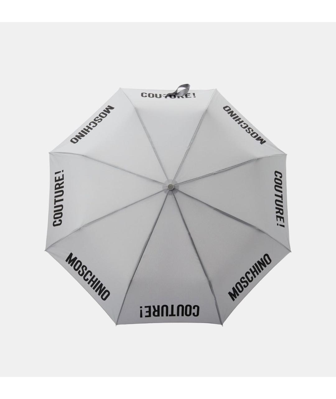 MOSCHINO Серый зонт, фото 9