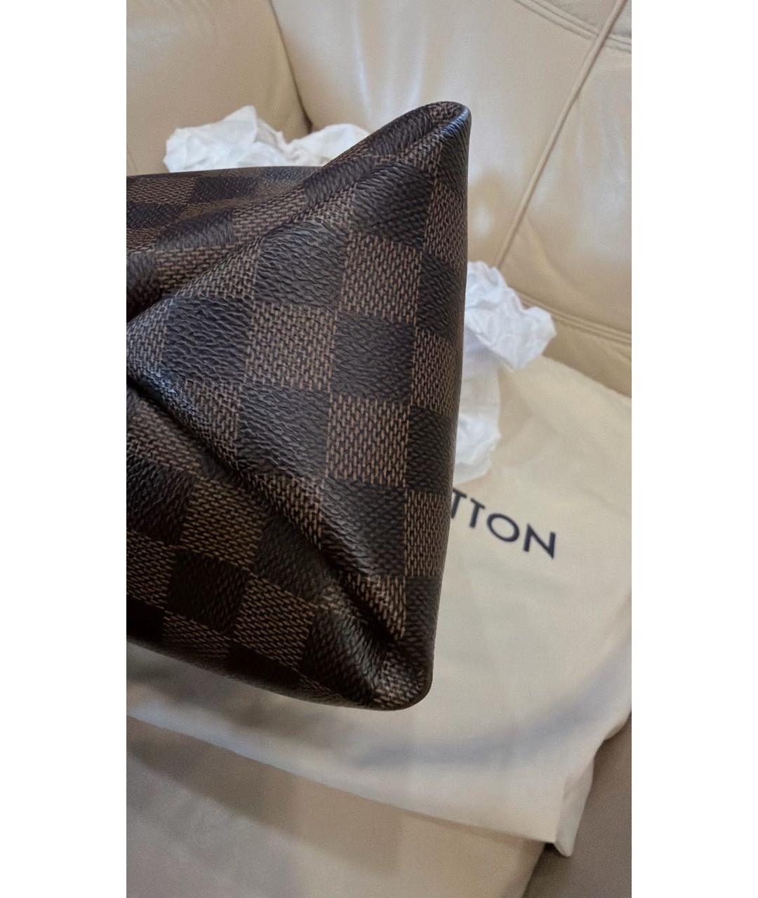 LOUIS VUITTON Коричневая сумка с короткими ручками из канвы, фото 8