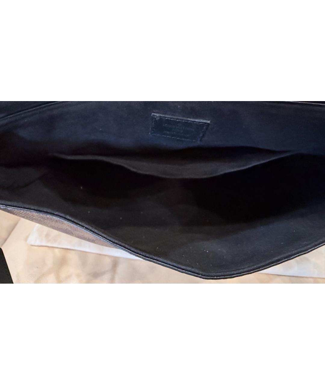 LOUIS VUITTON Коричневая сумка с короткими ручками из канвы, фото 4