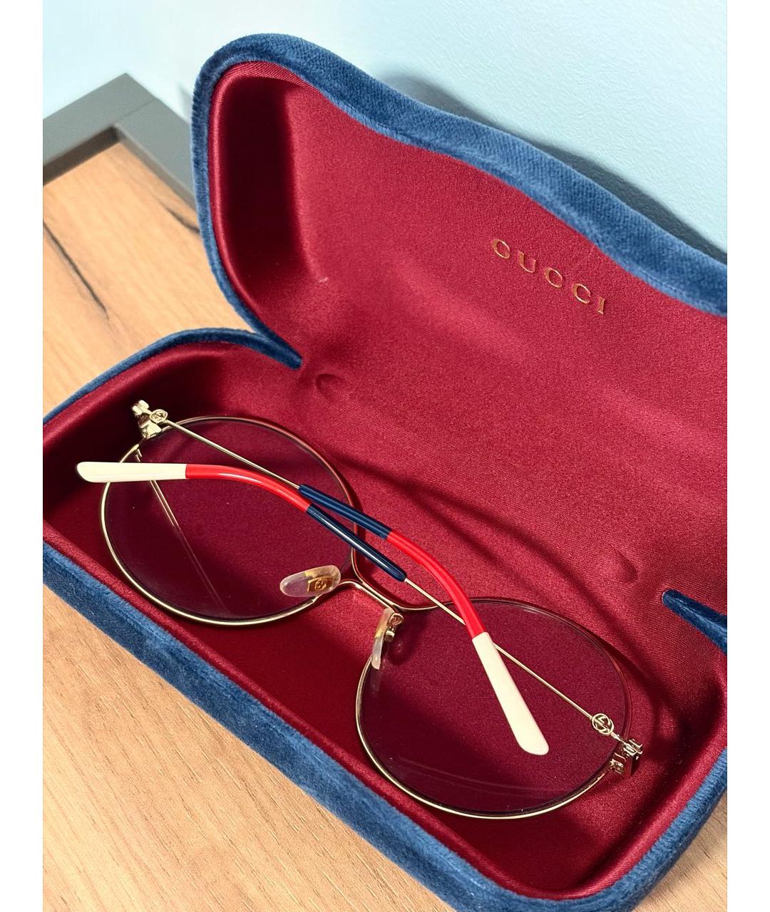 GUCCI Мульти металлические солнцезащитные очки, фото 3