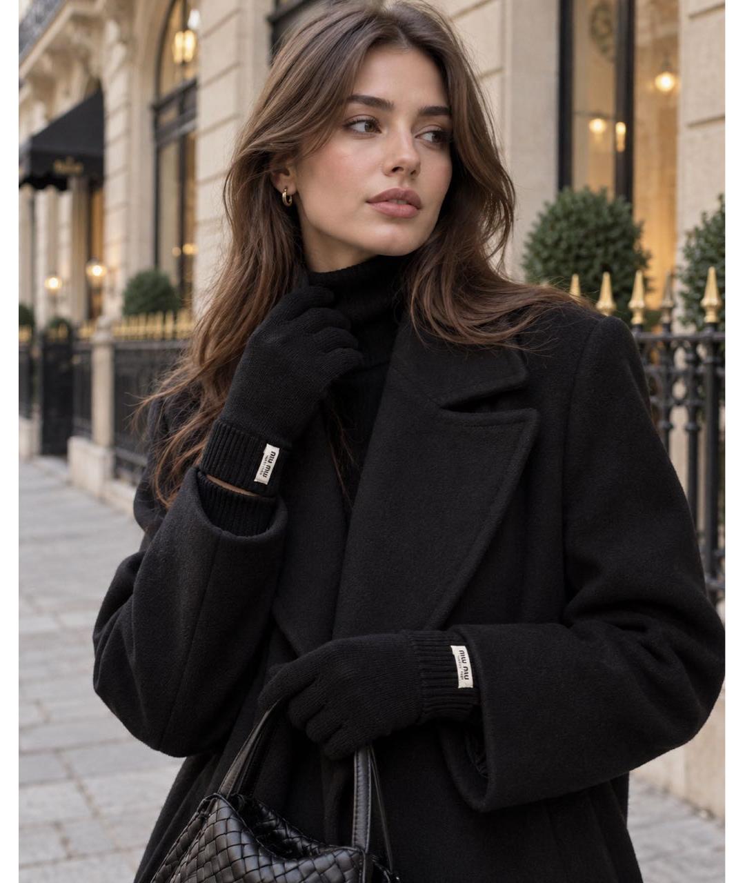MIU MIU Черные перчатки, фото 6