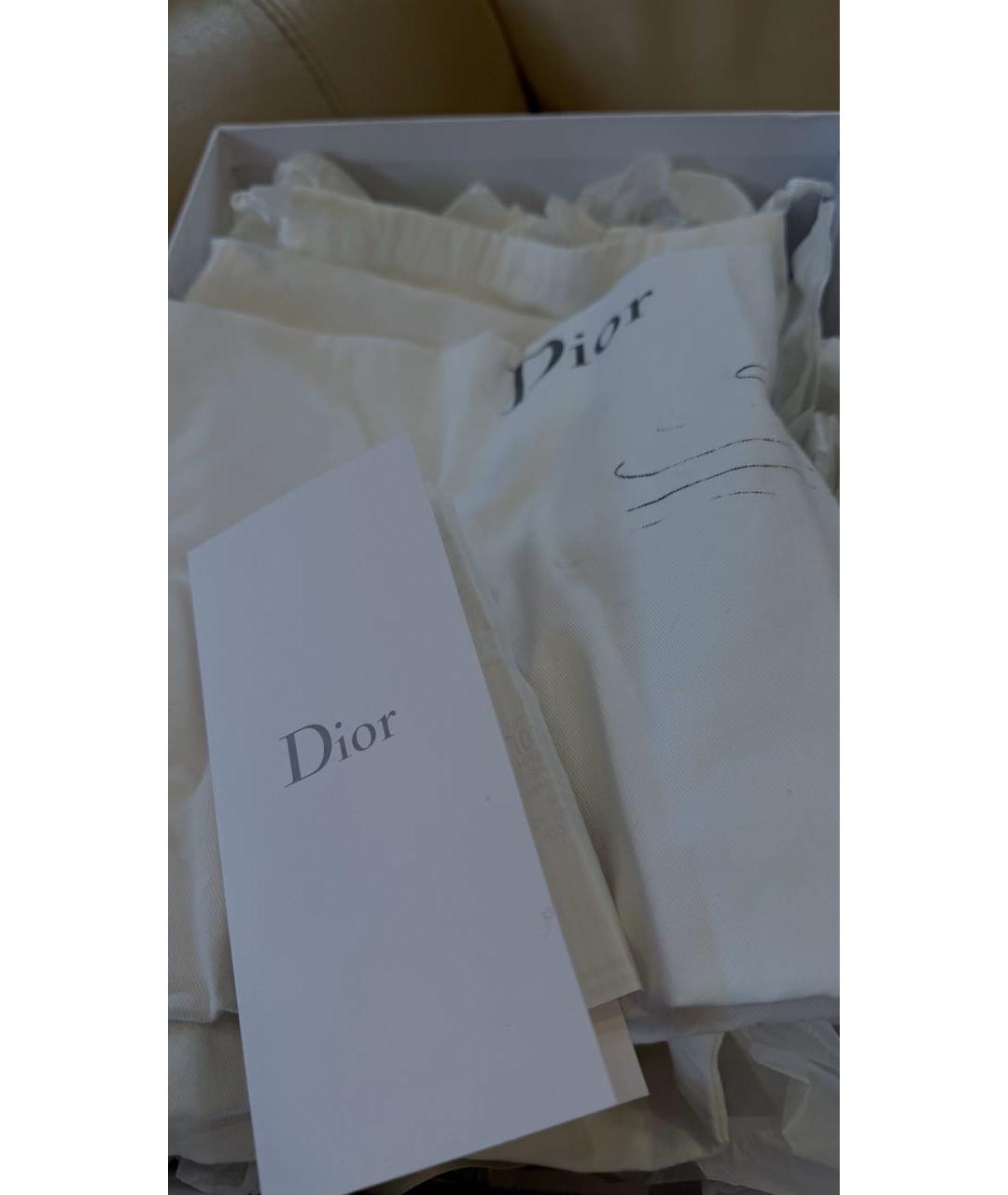 CHRISTIAN DIOR Белые кожаные кроссовки, фото 5