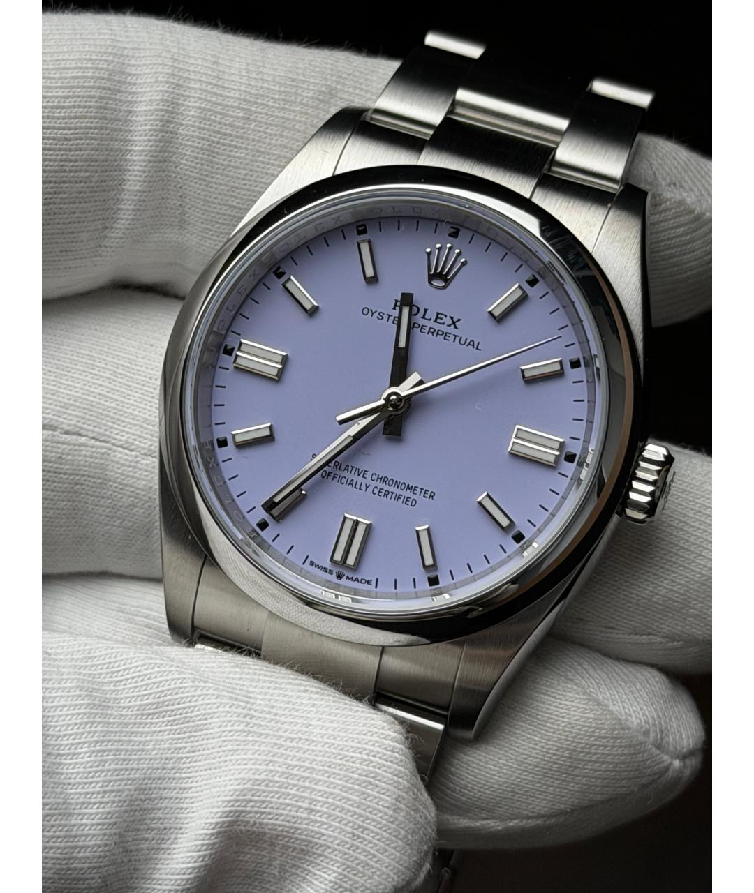 ROLEX Фиолетовые часы, фото 3