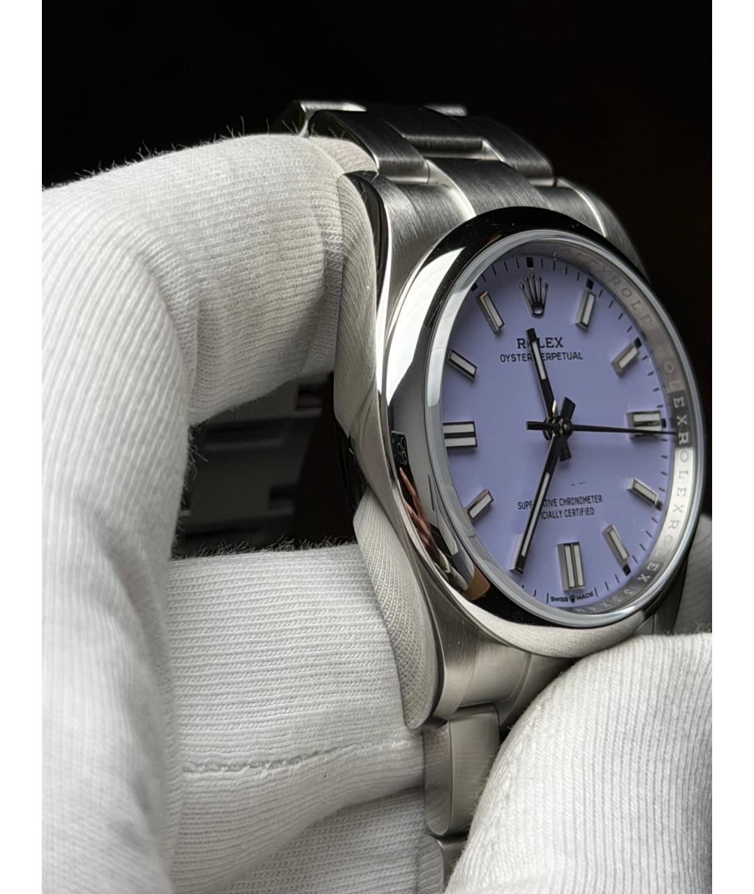 ROLEX Фиолетовые часы, фото 6