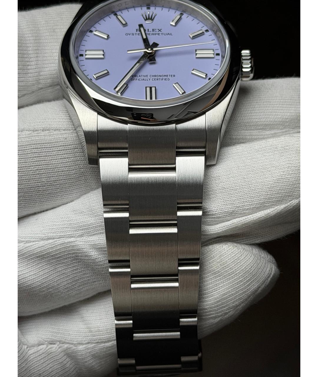 ROLEX Фиолетовые часы, фото 5