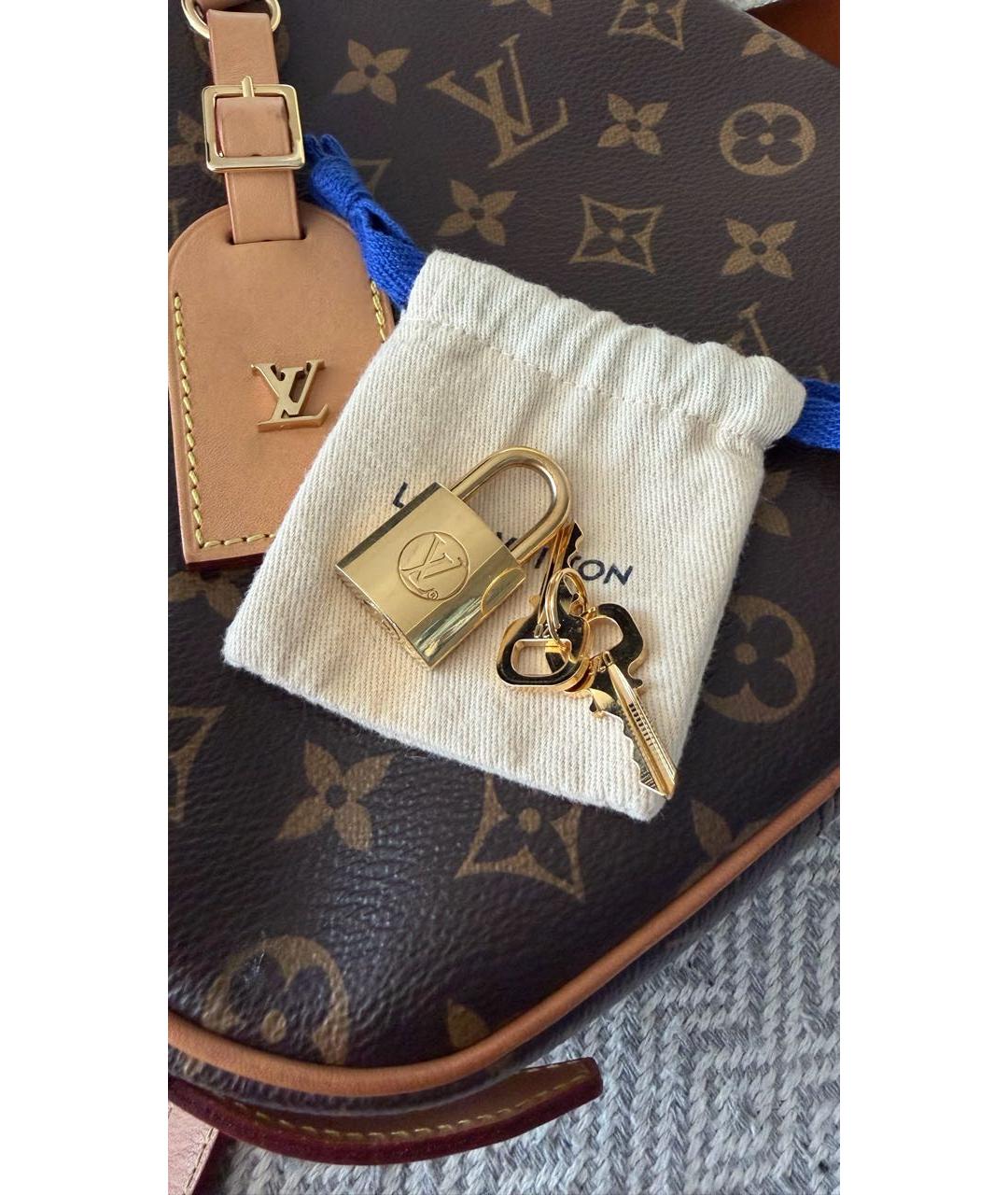 LOUIS VUITTON Коричневая сумка через плечо из канвы, фото 5