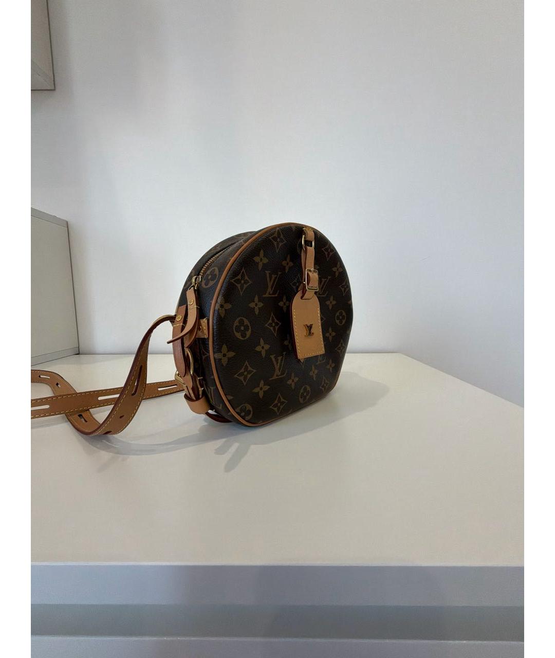 LOUIS VUITTON Коричневая сумка через плечо из канвы, фото 2