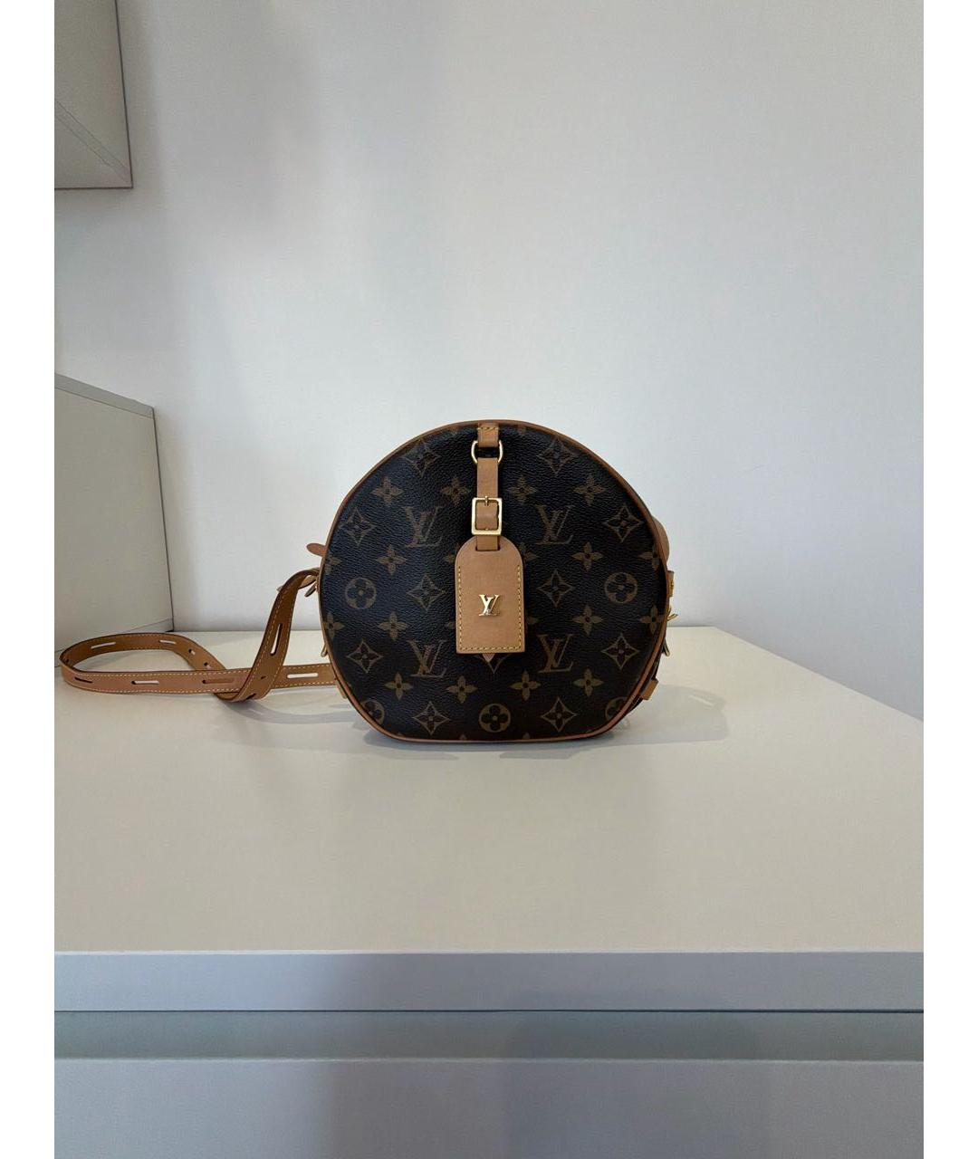 LOUIS VUITTON Коричневая сумка через плечо из канвы, фото 9