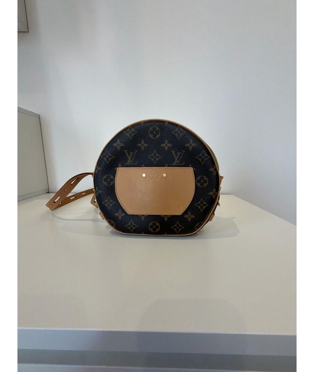 LOUIS VUITTON Коричневая сумка через плечо из канвы, фото 3