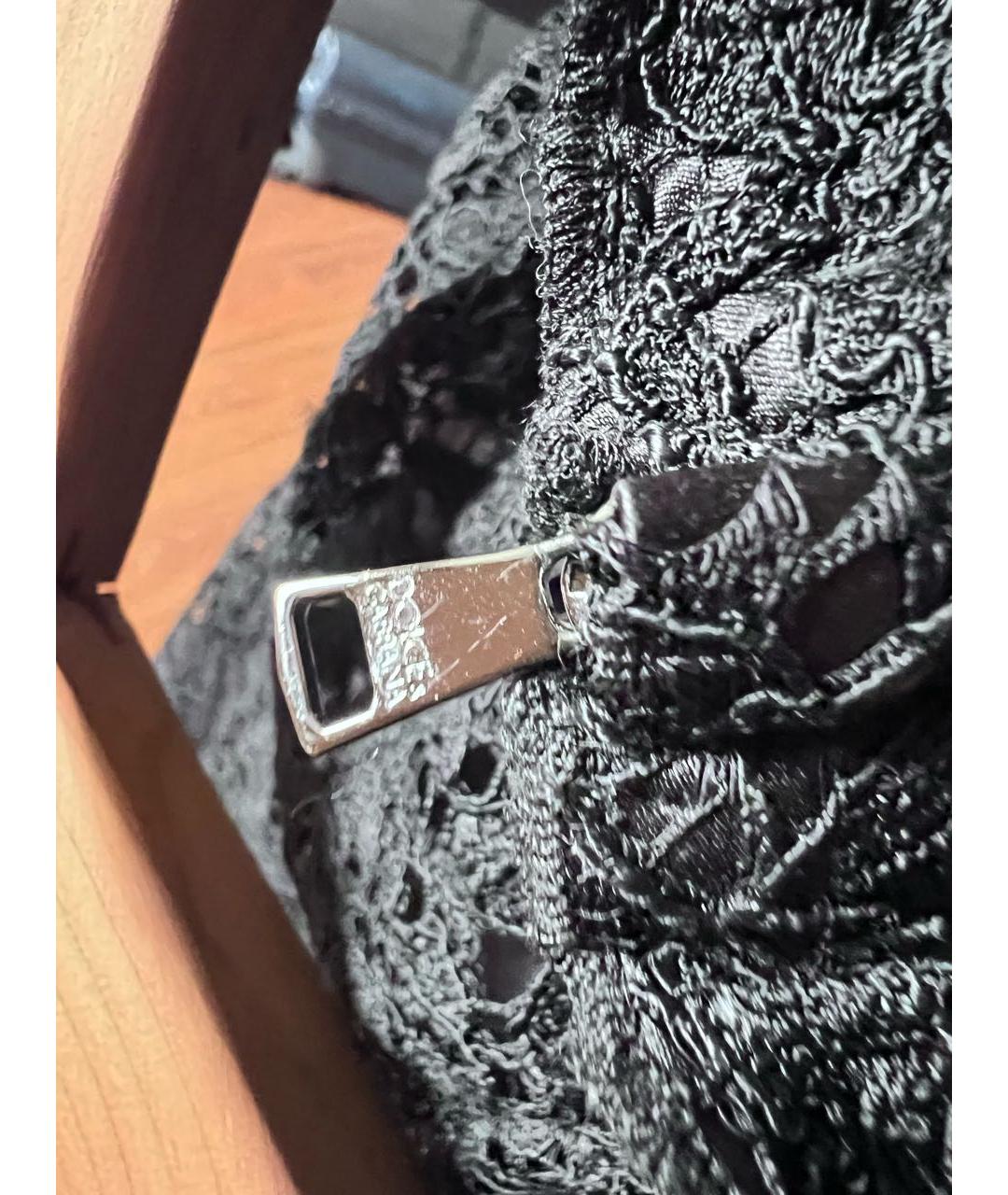 DOLCE&GABBANA Черное кружевное коктейльное платье, фото 6