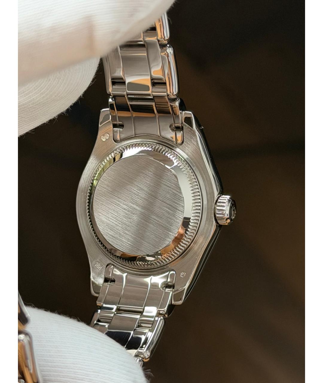 ROLEX Темно-синие часы из белого золота, фото 9