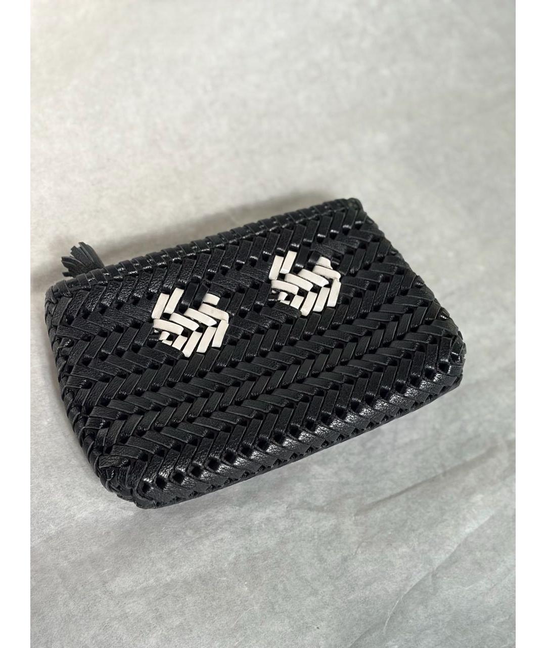 ANYA HINDMARCH Черный кожаный кошелек, фото 2