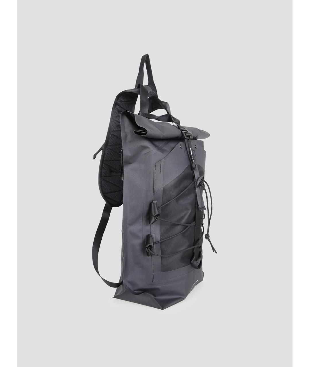 CP COMPANY Антрацитовый нейлоновый рюкзак, фото 2