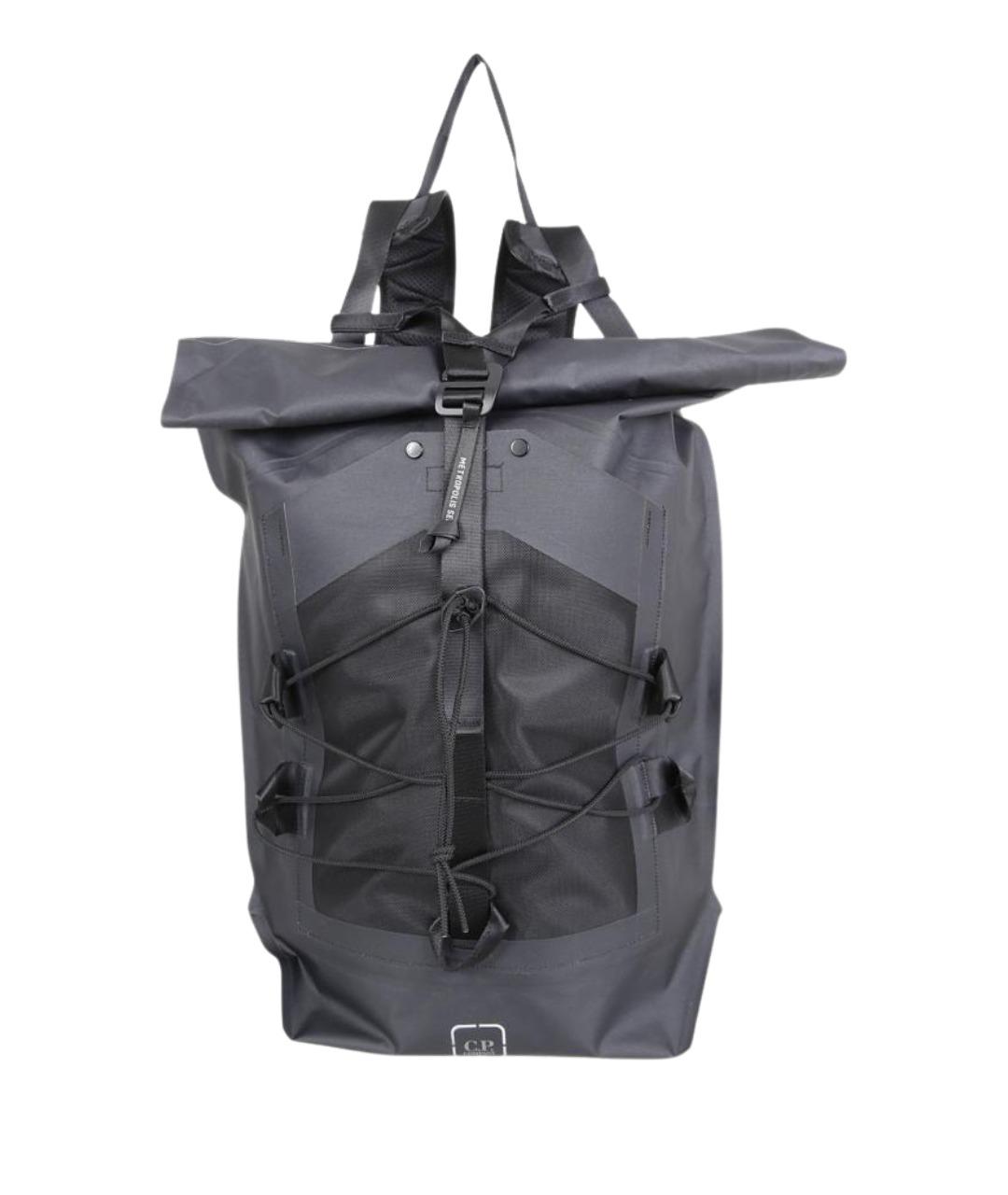 CP COMPANY Антрацитовый нейлоновый рюкзак, фото 1